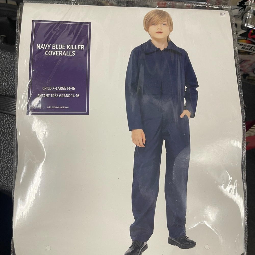 Navy Blue Coveralls for Kids